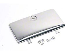 Glove Box Door; Polished Stainless Steel (72-86 Jeep CJ5 & CJ7 w/ OE Key Lock)