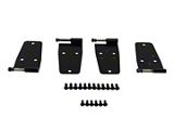 Hardtop Door Hinge; Set of 4; Black Powder Coated Stainless Steel (76-93 Jeep CJ5, CJ7, Wrangler YJ)