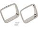 Headlight Bezel; Polished Stainless Steel; Pair (87-95 Jeep Wrangler YJ)