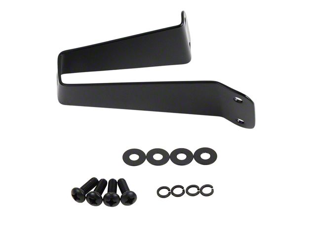 Tailgate Tire Stop; Black Powder Coated Stainless Steel (76-95 Jeep CJ5, CJ7, Wrangler YJ)