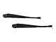 Windshield Wiper Arm; Black Powder Coated Stainless Steel; Pair (87-95 Jeep Wrangler YJ)