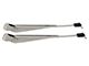 Windshield Wiper Arms; Polished Stainless Steel; Pair (87-95 Jeep Wrangler YJ)