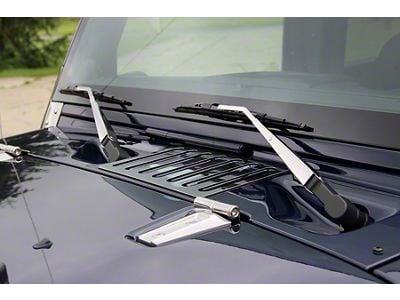 Windshield Wiper Arms; Polished (07-18 Jeep Wrangler JK)