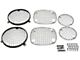 Wire Mesh Headlight Guard; Set of 6; Black Powder Coated Stainless Steel (76-86 Jeep CJ5 & CJ7)