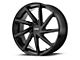 KMC Burst Gloss Black 6-Lug Wheel; 22x9; 30mm Offset (03-09 4Runner)