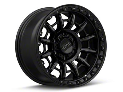 KMC Carnage Satin Black with Gray Tint 6-Lug Wheel; 17x9; 0mm Offset (03-09 4Runner)