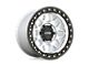 KMC GRS Machined with Satin Black Lip 6-Lug Wheel; 17x9; -12mm Offset (03-09 4Runner)