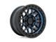 KMC GRS Midnight Blue with Gloss Black Lip 6-Lug Wheel; 17x9; 18mm Offset (03-09 4Runner)