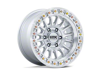 KMC IMS Gloss Silver with Machined Face 6-Lug Wheel; 17x8.5; 25mm Offset (03-09 4Runner)