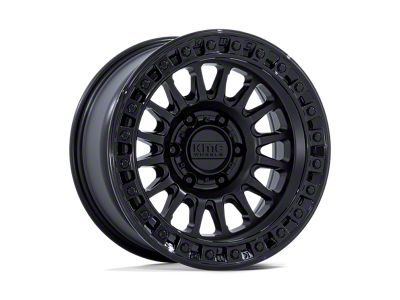 KMC IMS Matte Black with Gloss Black Lip 6-Lug Wheel; 18x9; 0mm Offset (03-09 4Runner)