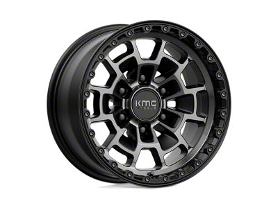 KMC Summit Satin Black with Gray Tint 6-Lug Wheel; 16x8; 0mm Offset (03-09 4Runner)