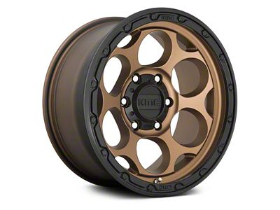 KMC Dirty Harry Matte Bronze with Black Lip 6-Lug Wheel; 18x8.5; 18mm Offset (04-15 Titan)