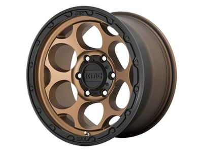 KMC Dirty Harry Matte Bronze with Black Lip 6-Lug Wheel; 20x9; 0mm Offset (04-15 Titan)