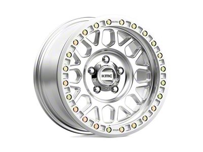 KMC Grenade Desert Beadlock Machined 6-Lug Wheel; 20x9; -12mm Offset (04-15 Titan)