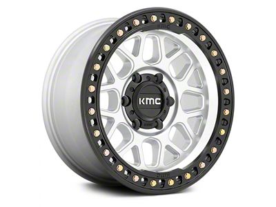 KMC GRS Machined with Satin Black Lip 6-Lug Wheel; 18x9; 18mm Offset (04-15 Titan)