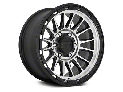 KMC Impact Satin Black Machined 6-Lug Wheel; 18x9; 0mm Offset (04-15 Titan)