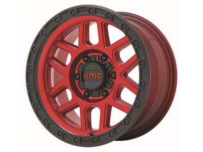 KMC Mesa Candy Red with Black Lip 6-Lug Wheel; 20x9; 0mm Offset (04-15 Titan)