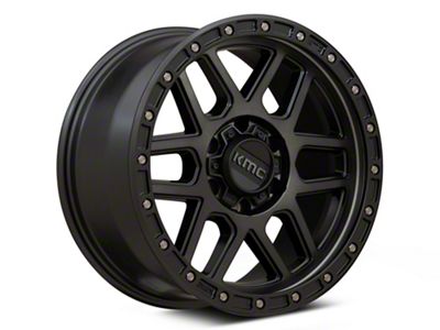 KMC Mesa Satin Black with Gray Tint 6-Lug Wheel; 20x9; 18mm Offset (04-15 Titan)