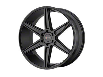 KMC Prism Truck Satin Black 6-Lug Wheel; 20x9; 30mm Offset (04-15 Titan)