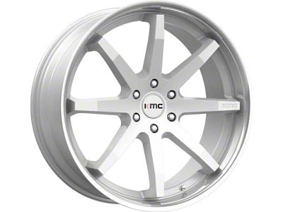 KMC Reverb Brushed Silver with Chrome Lip 6-Lug Wheel; 22x9.5; 30mm Offset (04-15 Titan)