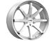 KMC Reverb Brushed Silver with Chrome Lip 6-Lug Wheel; 22x9.5; 30mm Offset (04-15 Titan)