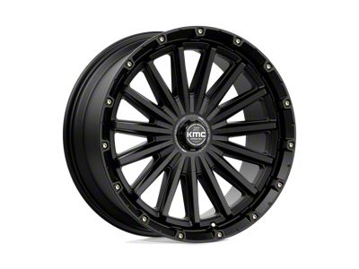 KMC Signal Satin Black 6-Lug Wheel; 20x9; 18mm Offset (04-15 Titan)