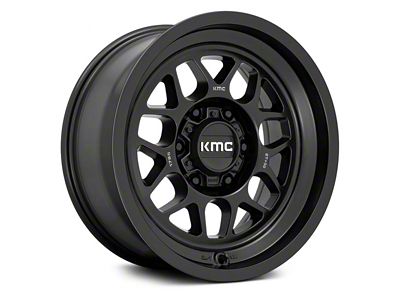 KMC Terra Satin Black 6-Lug Wheel; 18x8.5; 0mm Offset (04-15 Titan)