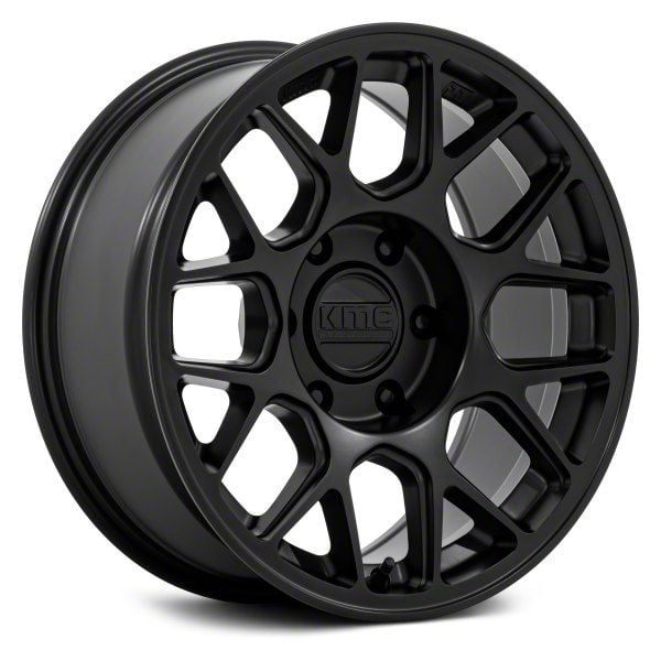 KMC Frontier Hatchet Matte Black 6-Lug Wheel; 17x8.5; 25mm Offset ...