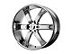 KMC Brodie Chrome 6-Lug Wheel; 20x9; 15mm Offset (05-15 Tacoma)