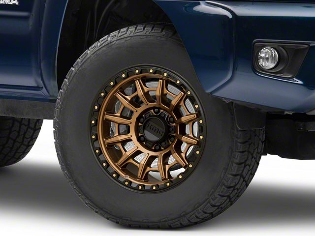 KMC Carnage Matte Bronze with Black Lip 6-Lug Wheel; 17x9; 0mm Offset (05-15 Tacoma)