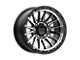 KMC Impact Satin Black Machined 6-Lug Wheel; 17x9; -12mm Offset (05-15 Tacoma)