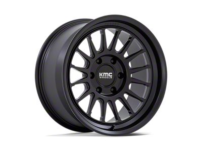 KMC Impact Satin Black 6-Lug Wheel; 17x8.5; -10mm Offset (05-15 Tacoma)