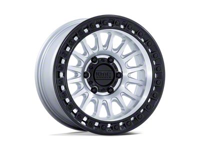 KMC IMS Machined with Black Lip 6-Lug Wheel; 18x9; 30mm Offset (05-15 Tacoma)