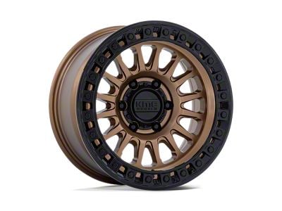 KMC IMS Matte Bronze with Gloss Black Lip 6-Lug Wheel; 17x8.5; 25mm Offset (05-15 Tacoma)