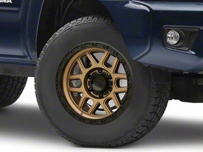 KMC Mesa Matte Bronze with Black Lip 6-Lug Wheel; 17x9; -12mm Offset (05-15 Tacoma)