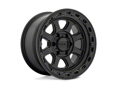 KMC Revert Satin Black Milled 6-Lug Wheel; 24x9.5; 15mm Offset (05-15 Tacoma)