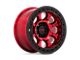 KMC Riot Beadlock Candy Red with Black Ring 6-Lug Wheel; 17x8.5; 0mm Offset (05-15 Tacoma)