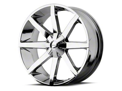 KMC Slide Chrome 6-Lug Wheel; 24x9.5; 25mm Offset (05-15 Tacoma)