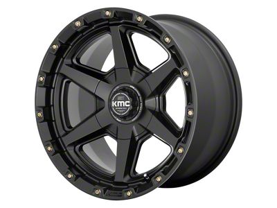 KMC Tempo Satin Black 6-Lug Wheel; 17x9; 0mm Offset (05-15 Tacoma)