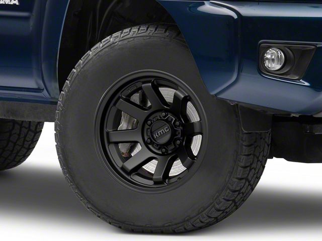 KMC Trail Satin Black 6-Lug Wheel; 16x8; 0mm Offset (05-15 Tacoma)