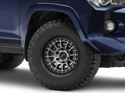 KMC Canyon Satin Black with Gray Tint 6-Lug Wheel; 17x8; 20mm Offset (10-24 4Runner)