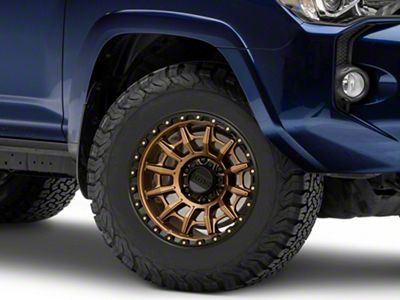 KMC Carnage Matte Bronze with Black Lip 6-Lug Wheel; 17x9; -12mm Offset (10-24 4Runner)