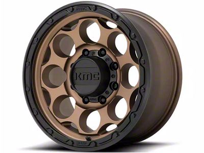 KMC Dirty Harry Matte Bronze with Black Lip 6-Lug Wheel; 17x8.5; 0mm Offset (10-24 4Runner)