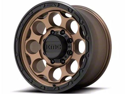 KMC Dirty Harry Matte Bronze with Black Lip 6-Lug Wheel; 17x9; -12mm Offset (10-24 4Runner)