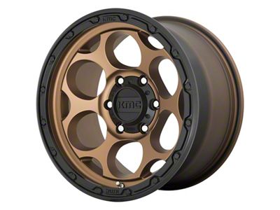 KMC Dirty Harry Matte Bronze with Black Lip 6-Lug Wheel; 18x8.5; 0mm Offset (10-24 4Runner)