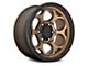 KMC Dirty Harry Matte Bronze with Black Lip 6-Lug Wheel; 18x8.5; 18mm Offset (10-24 4Runner)