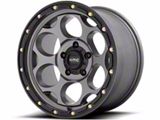 KMC Dirty Harry Satin Gray with Black Lip 6-Lug Wheel; 18x8.5; 0mm Offset (10-24 4Runner)