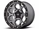 KMC Dirty Harry Satin Gray with Black Lip 6-Lug Wheel; 18x8.5; 0mm Offset (10-24 4Runner)