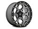 KMC Dirty Harry Satin Gray with Black Lip 6-Lug Wheel; 18x8.5; 18mm Offset (10-24 4Runner)