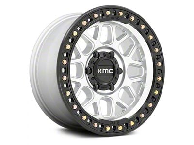 KMC GRS Machined with Satin Black Lip 6-Lug Wheel; 18x8.5; 0mm Offset (10-24 4Runner)